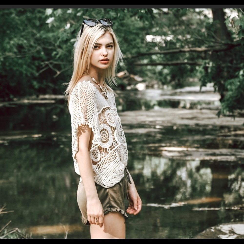 The KIMBERLY Crochet Knit Top